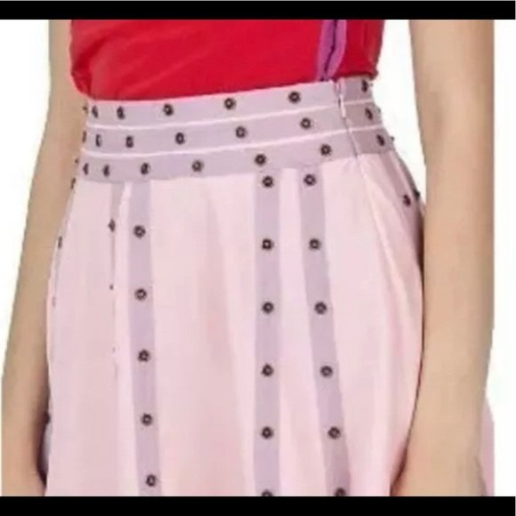 Zac Posen for Target Pink Flared Snap Circle Skirt - Picture 2 of 5